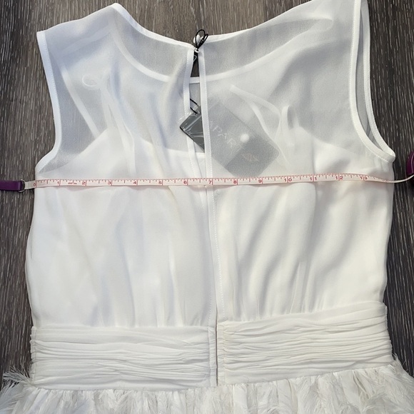 White Sleeveless Formal Prom Dress - Picture 10 of 16